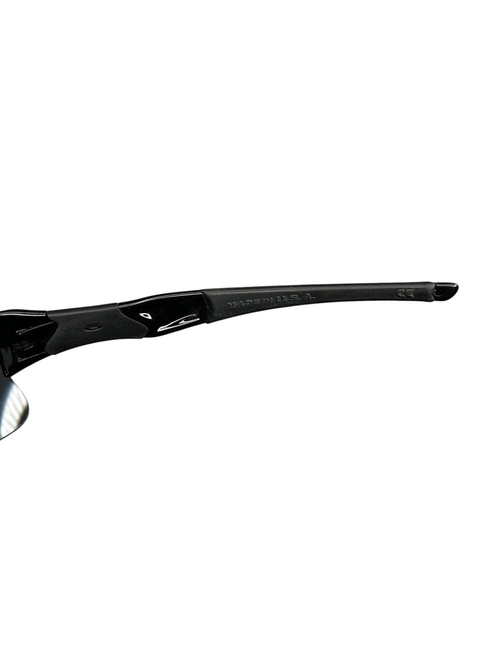 Oakley Flak Jacket XLJ 1.0 Sunglasses Black 12-903 63-14 Vintage Sport Wrap - Picture 5 of 12